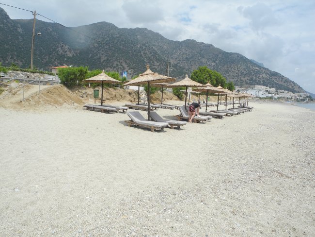 Hoteleigener Strandbereich - Hotel Akti Palace - Kardamena Hoteleigener Strandbereich