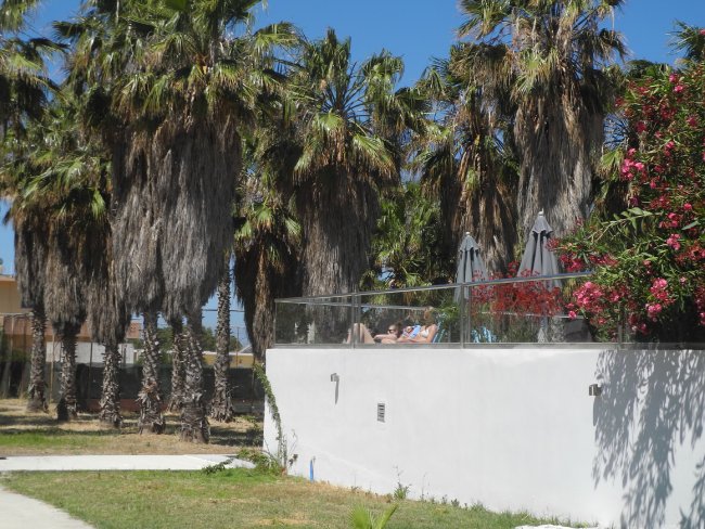 Erhöhter Poolbereich - Hotel Smartline More Meni Cosmopolitan - Lambi Erhöhter Poolbereich