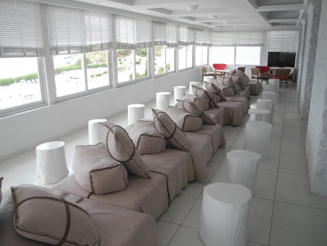 Empfangshalle - Hotel Dimitra Beach - Agios Fokas Empfangshalle