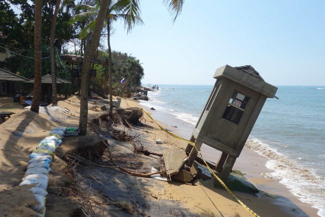Strand nach Sturm - Hotel Tangerine Beach - Kalutara Strand nach Sturm