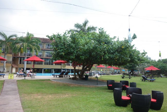 Großer Garten - Hotel Cooee The Palms - Bentota Großer Garten