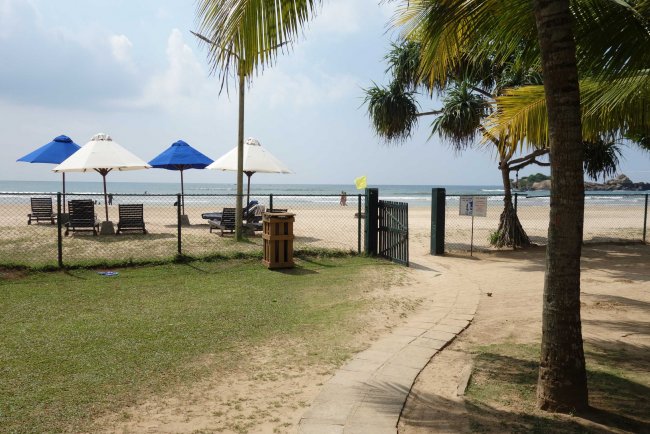Direkter Strandzugang - Hotel Cooee The Palms - Bentota Direkter Strandzugang
