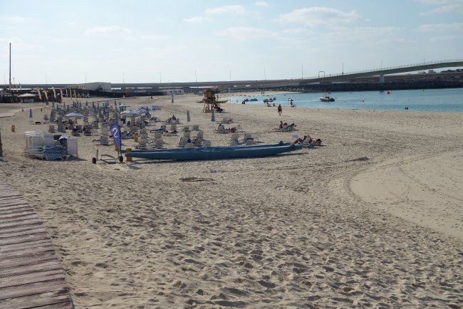 Ende des Strandes - Hotel Sheraton Jumeirah Beach Resort - Dubai Ende des Strandes