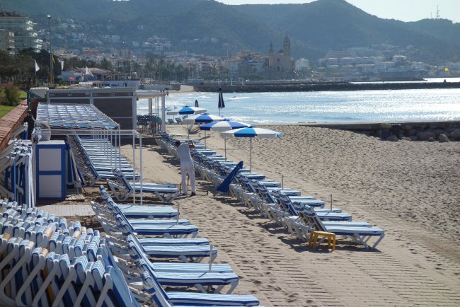 Öffentliche Liegen - Hotel Ibersol Antemare Spa - Sitges Öffentliche Liegen