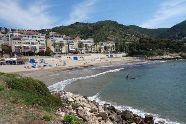 Blick auf den Strand - Hotel Estela Barcelona - Sitges Blick auf den Strand