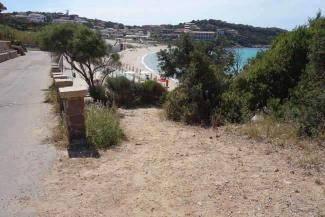 Kürzester Strandzugang - Hotel La Bisaccia - Baia Sardinia Kürzester Strandzugang