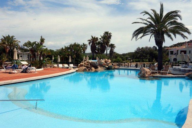 Blick über den Pool - Hotel Le Palme - Porto Cervo Blick über den Pool