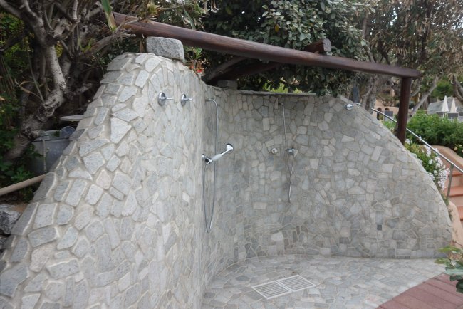 Dusche am Pool - Hotel La Bitta - Arbatax Dusche am Pool