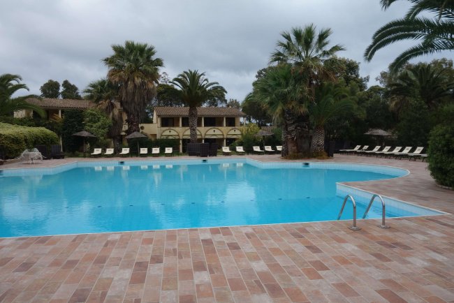 Blick über den Pool