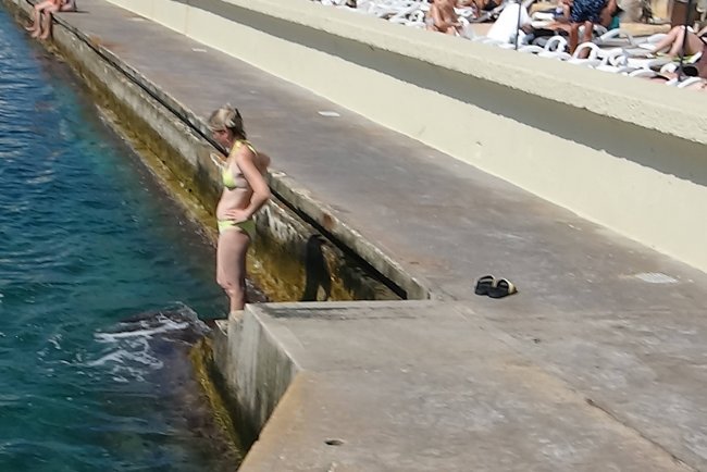 Direkter Zugang ins Meer - Hotel Cavalieri Art - St Julian Direkter Zugang ins Meer