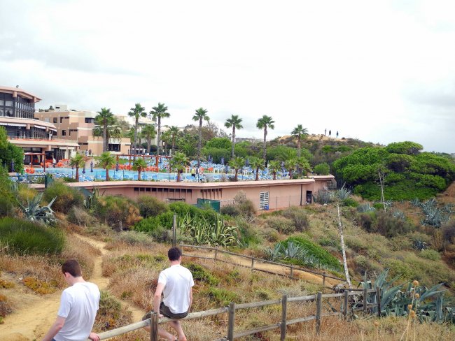 Blick auf die Hotelanlage