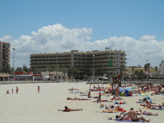 Blick vom Strand
