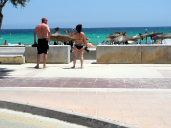 Der Zugang zum Strand