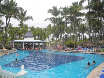 Blick über den Pool