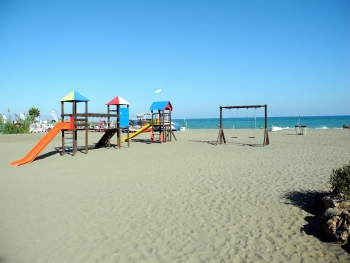 Spielplatz am Strand