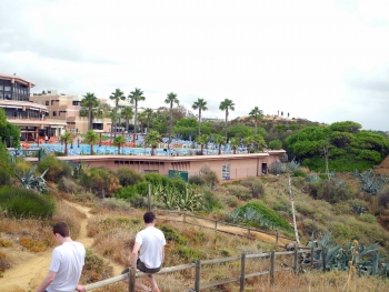 Blick auf die Hotelanlage