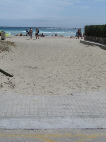 Beginn des Strandes