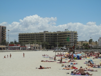 Blick vom Strand