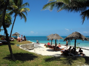 Liegenbereich auf Sand