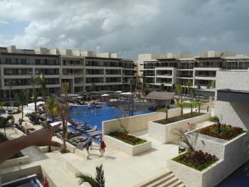 Blick über das Hotel