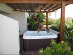 Teilweise Whirlpools auf der Terrasse