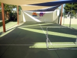 Beschatteter Spielbereich