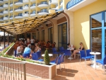 Terrasse vor dem Restaurant