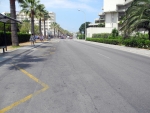 Straße vor dem Hotel