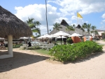 Sitzbereich einer Strandbar