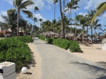 Weg am Rand des Strandes