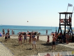 Beachvolleyball am Strand