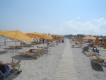 Liegen am Strand