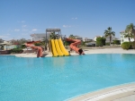 Blick über einen Pools