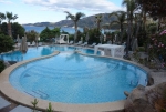 Blick über die beiden Pools