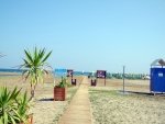 Umkleidekabine am Strand