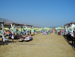 Himmelbetten am Strand