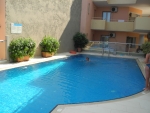 Schatten am Pool