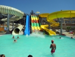 Rettungsschwimmer bei den Rutschen