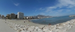 Panoramabild vom Strand von Fuengirola