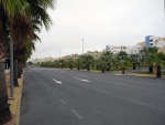 Straße vor dem Hotel
