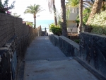 Treppen neben dem Hotel