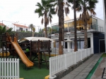 Spielplatz und Fitnessraum