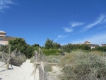 Zugang vom Strand zum Hotel