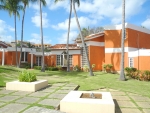 Flache Bungalows