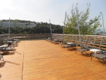 Extra-Sonnendeck auf einer Veranda