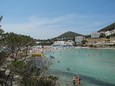 Blick über die Bucht und den Strand