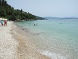 Schnell abfallender Strand