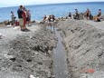 Auffangbecken des schwefelhaltigen Wassers der Embros Therme auf Kos