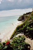 Mexicos Urlauber räkeln sich in der Karibik