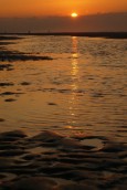 Insel Juist Strand - Abendrot